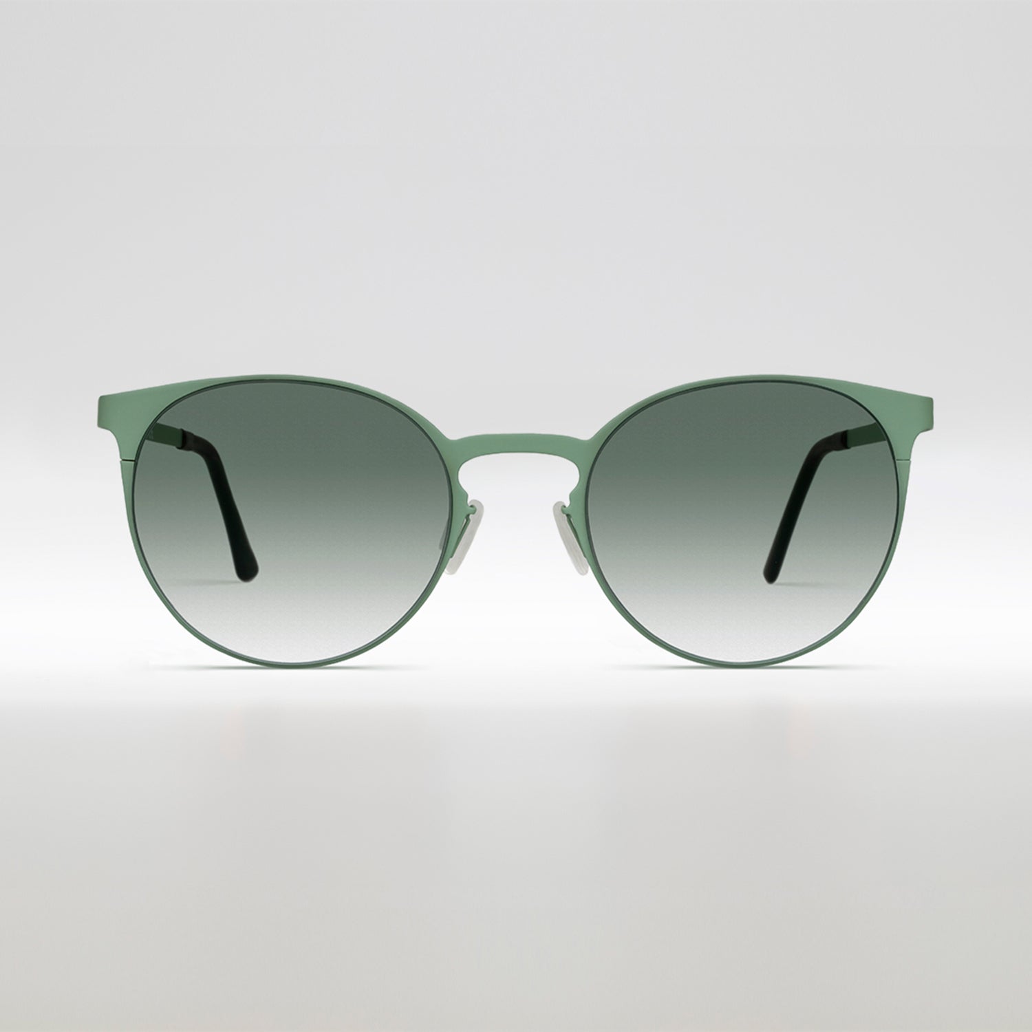 
                    
                      occhiali da sole uomo Megaride verde con lenti sfumate frontale
                    
                  